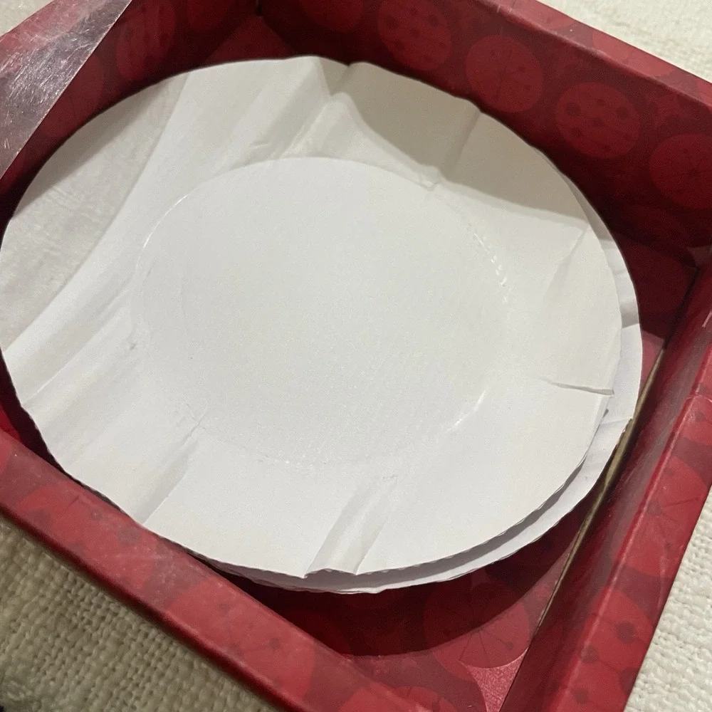 Starbucks Set of 4 small Serving Plates 2006  porcelain Red Green‎ NIB Christmas